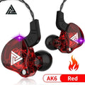 Original QKZ AK6 In Ear Earphone 6 Dynamic Driver Unit Headphone With Mic Stereo Sports HIFI Subwoofer Headset Monitor Earbuds