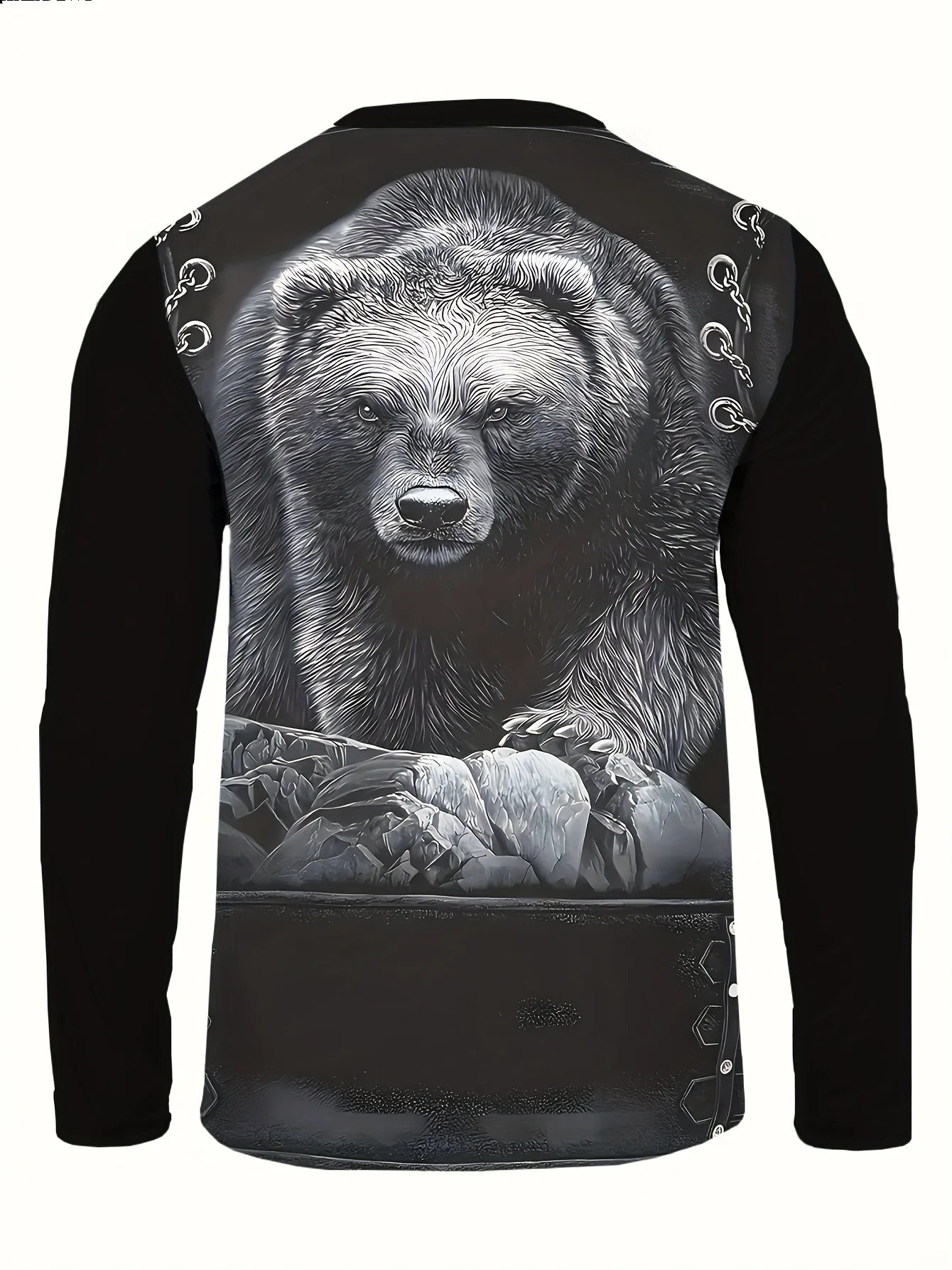 Men's 3D Digital Print Long Sleeve T-Shirt Casual Imitation Zipper Leather Pattern Breathable Novelty T-Shirt 2026 Gift Choice
