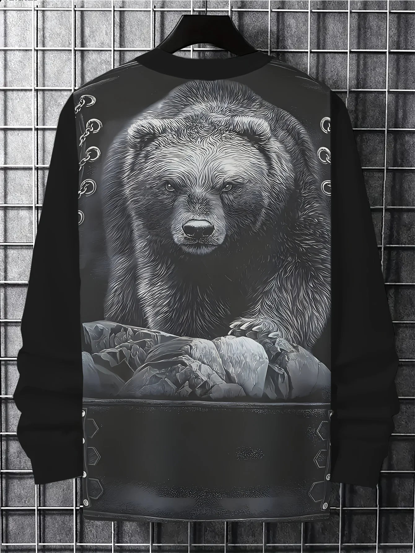 Men's 3D Digital Print Long Sleeve T-Shirt Casual Imitation Zipper Leather Pattern Breathable Novelty T-Shirt 2026 Gift Choice