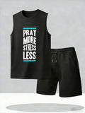Men's Tank Top Sets 2026 Summer Thin Quick Dry men's tracksuit beach  crewneck jogging set sports oversize Breathable seaside
