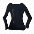 Japanese and Korean Y2K design sense niche women's spring trend best-selling casual long sleeved waist repair T-shirt ins