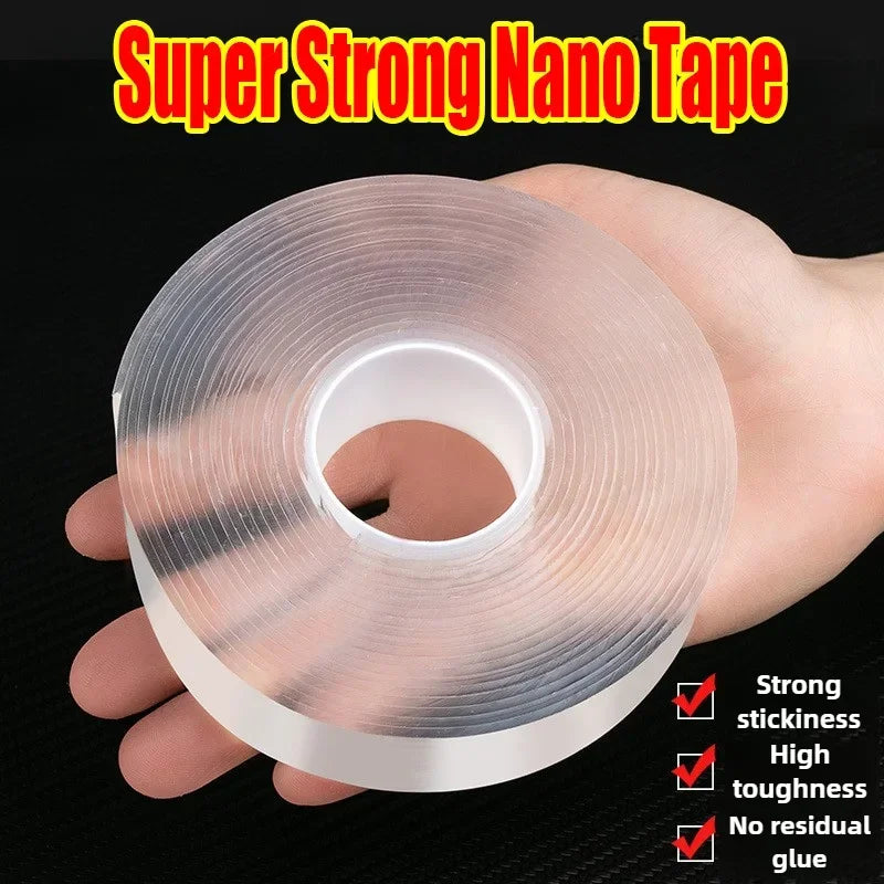 20/30/50mm Width Nano Tape 1-10m Extra Strong Double-sided Adhesive Tape Removable Waterproof Mounting Tape for Walls Poster