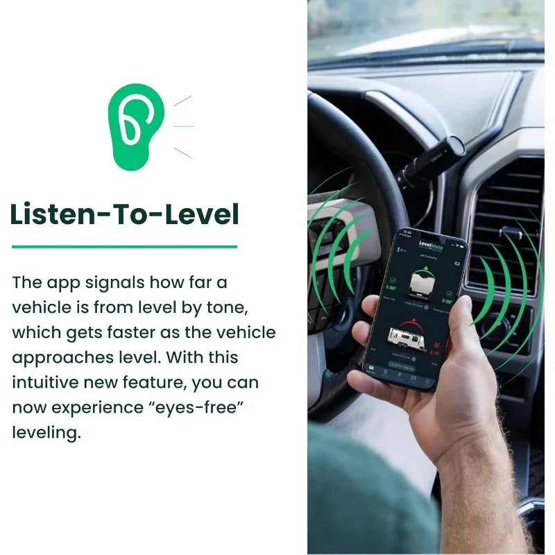 LevelMateMAX Wireless RV Leveling System, Bluetooth Leveler For Campers, Must-Have Accessory For Travel