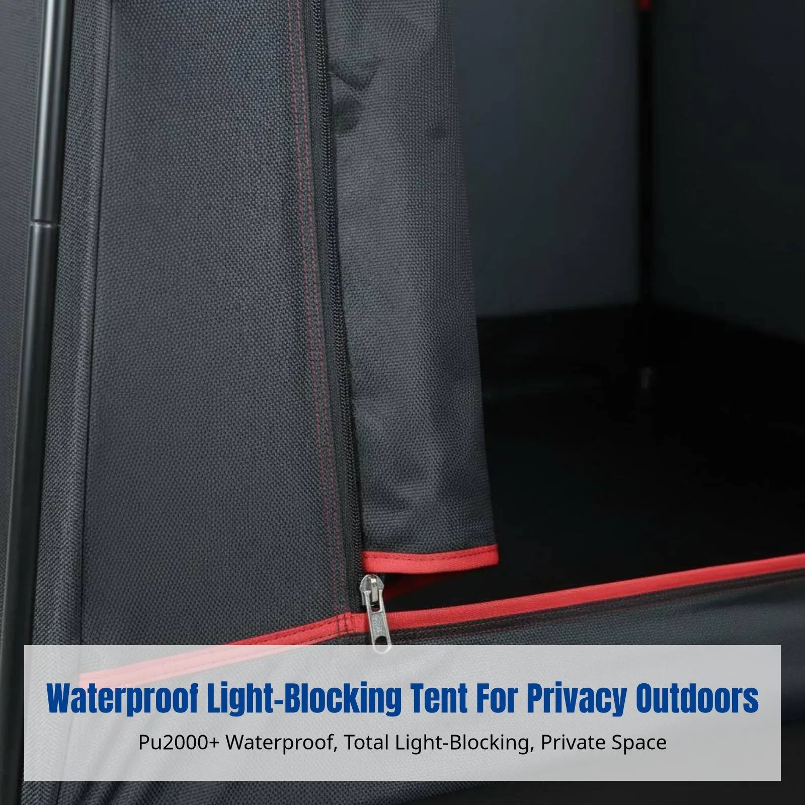 Outdoor Full Light-Blocking Privacy Changing Tent, Waterproof Shower Shelter, Portable Toilet, Multi-Use