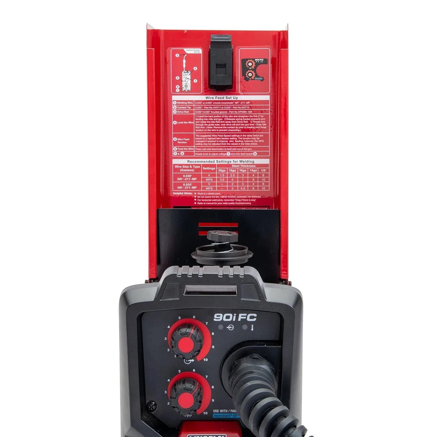 Flux Core Wire Feed Weld-PAK Welder, 120V Welding Machine, Portable w/Shoulder Strap, Protective Metal Case, Best for Small Jobs