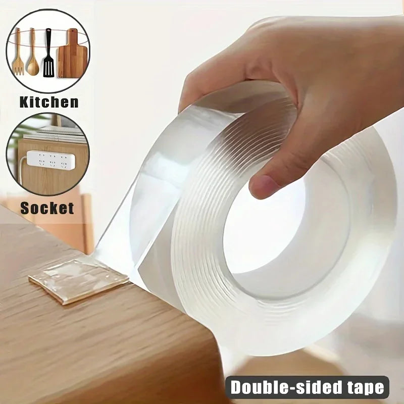 20/30/50mm Width Nano Tape 1-10m Extra Strong Double-sided Adhesive Tape Removable Waterproof Mounting Tape for Walls Poster