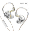 KZ EDX PRO 10mm Dual Magnetic Circuit Dynamic Drive Earphone HIFI Bass Earbud Sport Noise Cancelling Headset KZ ZSTX ZSN PRO ZAS