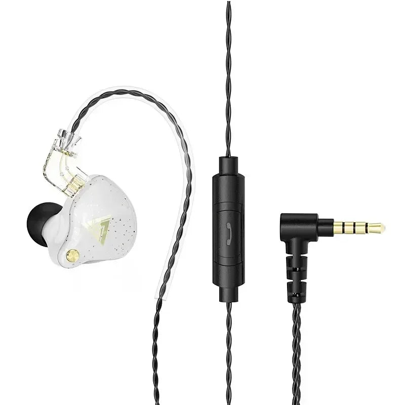 Original QKZ AK6 In Ear Earphone 6 Dynamic Driver Unit Headphone With Mic Stereo Sports HIFI Subwoofer Headset Monitor Earbuds
