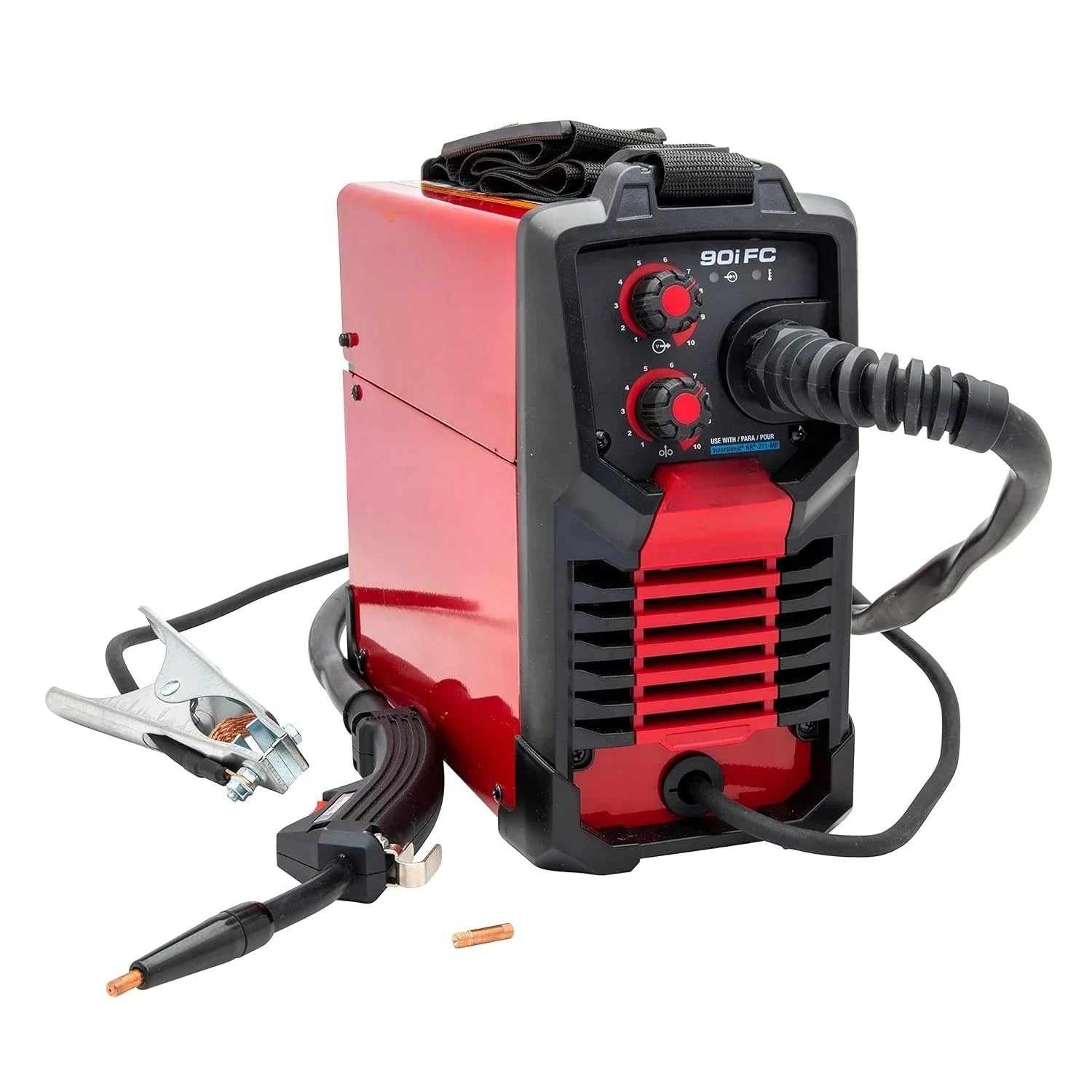 Flux Core Wire Feed Weld-PAK Welder, 120V Welding Machine, Portable w/Shoulder Strap, Protective Metal Case, Best for Small Jobs
