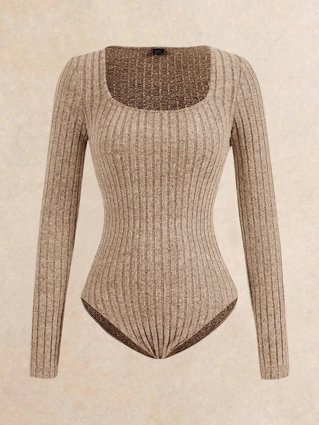 Ribbed 2-Piece Set: Long Sleeve Bodysuit & Wide Leg Pants for Casual Loungewear, Autumn Winter